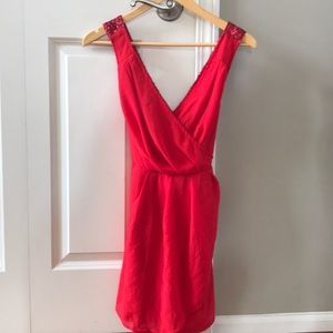 Cross back red Windsor dress size S